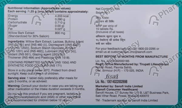 Willoflex Tablet 15'S