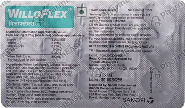 Willoflex Tablet 15'S