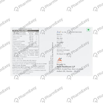 Bencomine Strip Of 10 Tablets