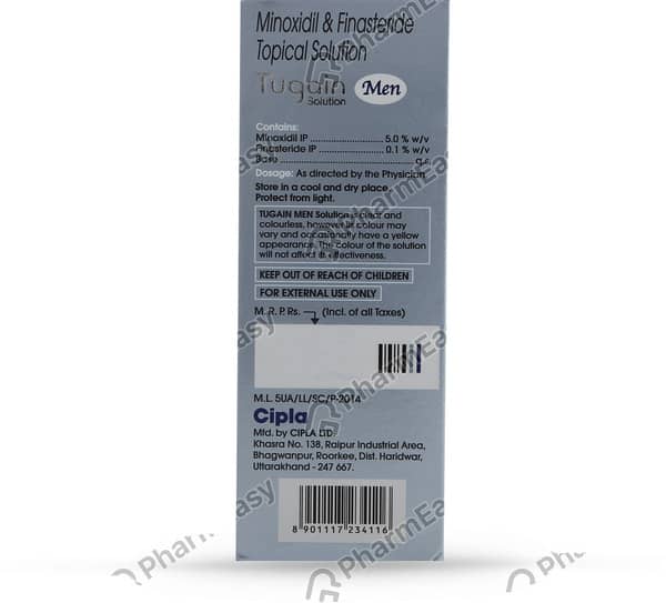 Tugain Men 5% Minoxidil Bottle Of 60Ml Solution