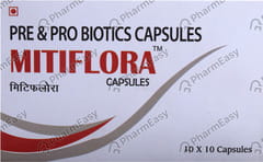 MITIFLORA STRIP OF 10 CAPSULES
