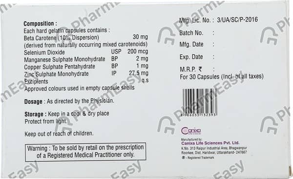 Zivinix Hc Strip Of 30 Capsules