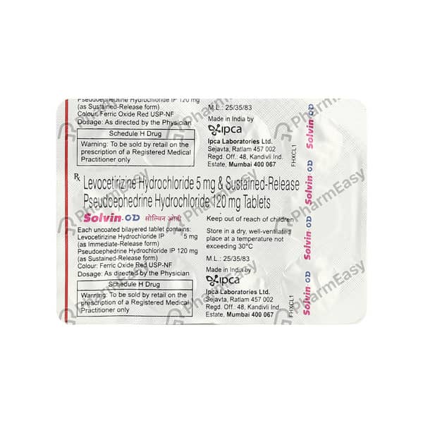 Solvin Od Strip Of 10 Tablets