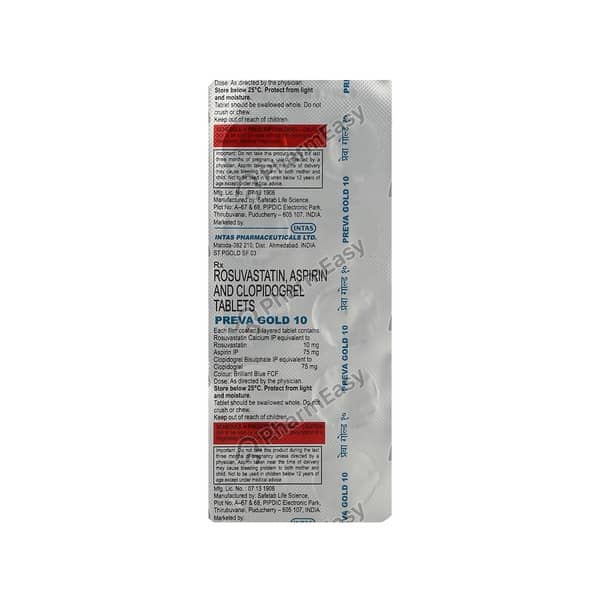Preva Gold 10Mg Strip Of 10 Tablets