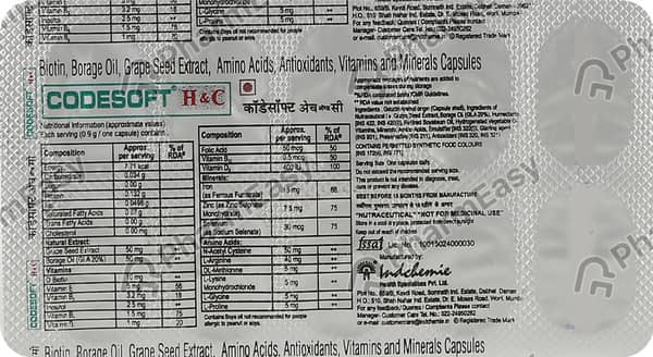 Codesoft H & C Strip Of 10 Capsules