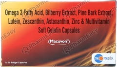 MACUVON STRIP OF 10 SOFTGEL CAPSULES