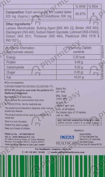 Xetox 500mg Strip Of 10 Tablets