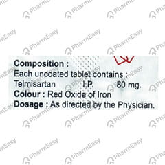 Telkonol 80 Strip Of 10 Tablets