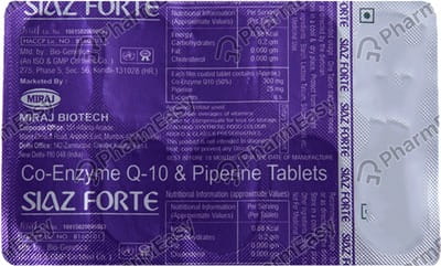 Siaz Forte Strip Of 10 Tablets