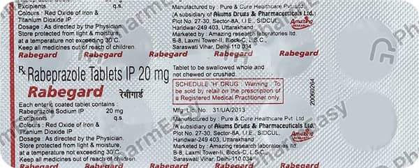 Rabegard 20 Strip Of 10 Tablets