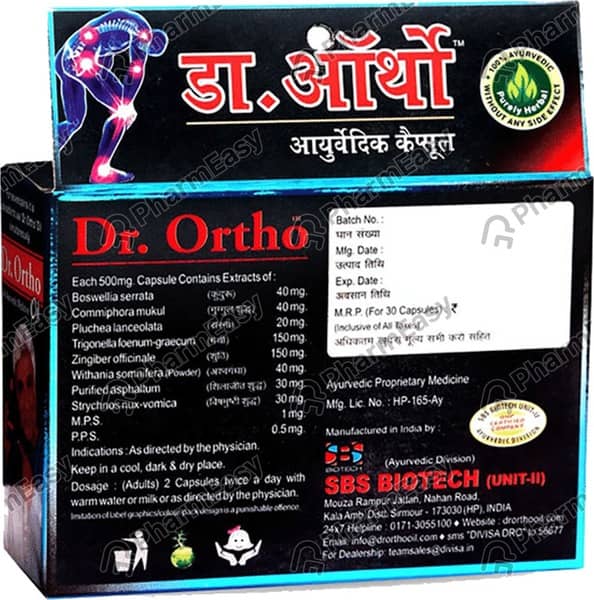 Dr Ortho Strip Of 10 Capsules