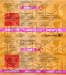 OMEZ 20MG STRIP OF 20 CAPSULES