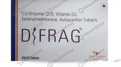 D FRAG STRIP OF 10 TABLETS (RED)