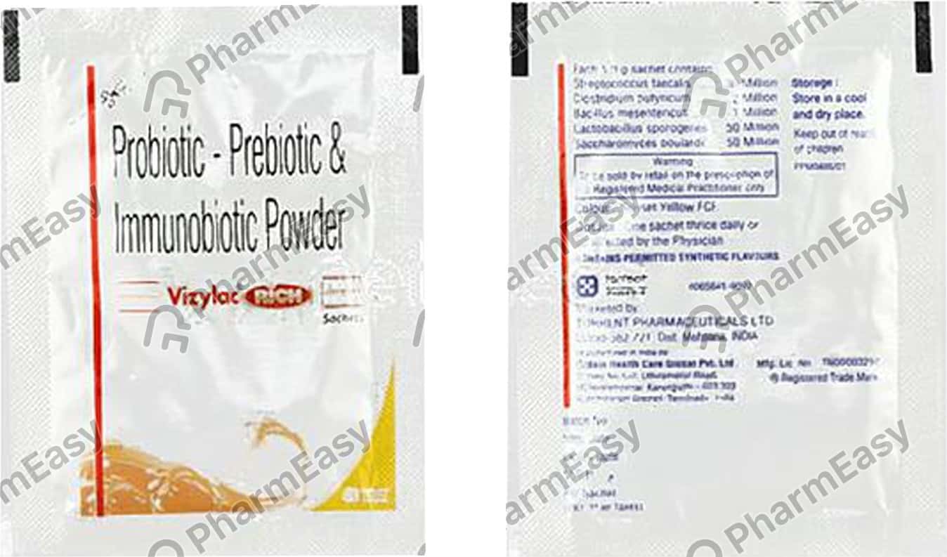 Buy Vizylac Rich Sachet Of 1gm Powder Online at Flat 15 OFF PharmEasy