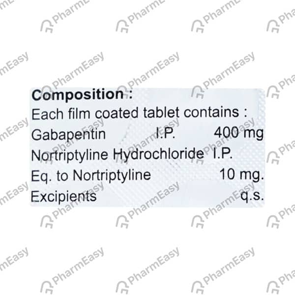 Gabapax Nt 400Mg Strip Of 10 Tablets