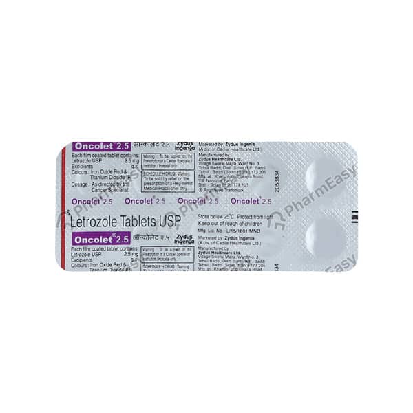 Oncolet 2.5mg Strip Of 10 Tablets