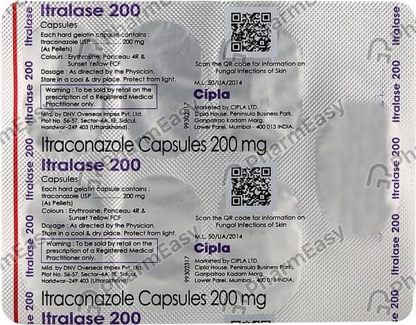 Itralase 200 Strip Of 7 Capsules