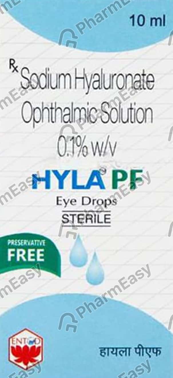 Hyla Pf 0.1 W/V Eye Drop (10) Uses, Side Effects, Price, Dosage