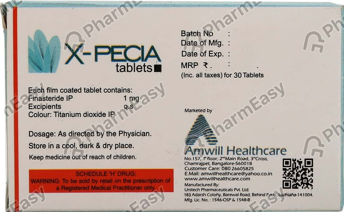 X Pecia 1mg Strip Of 10 Tablets