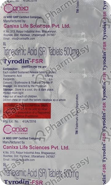 Tyrodin Fsr 500mg Strip Of 10 Tablets