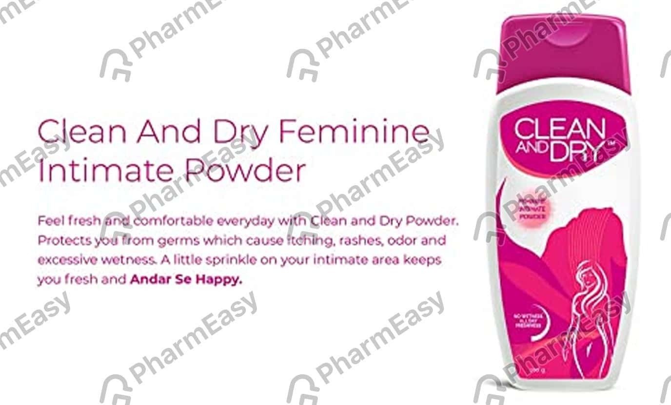 Clean And Dry Daily Intimate Bottle Of 100gm Vaginal Powder