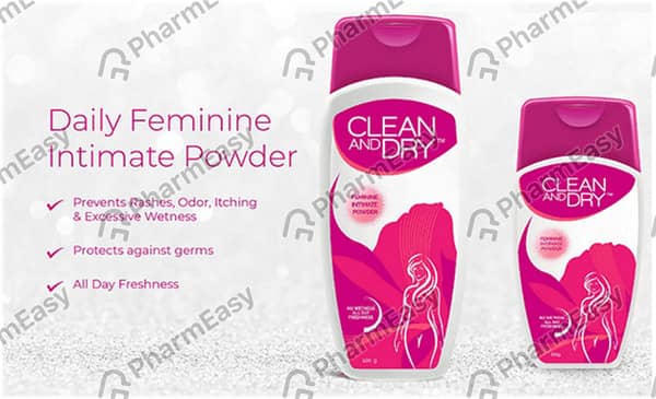 Clean And Dry Daily Intimate Bottle Of 100Gm Vaginal Powder