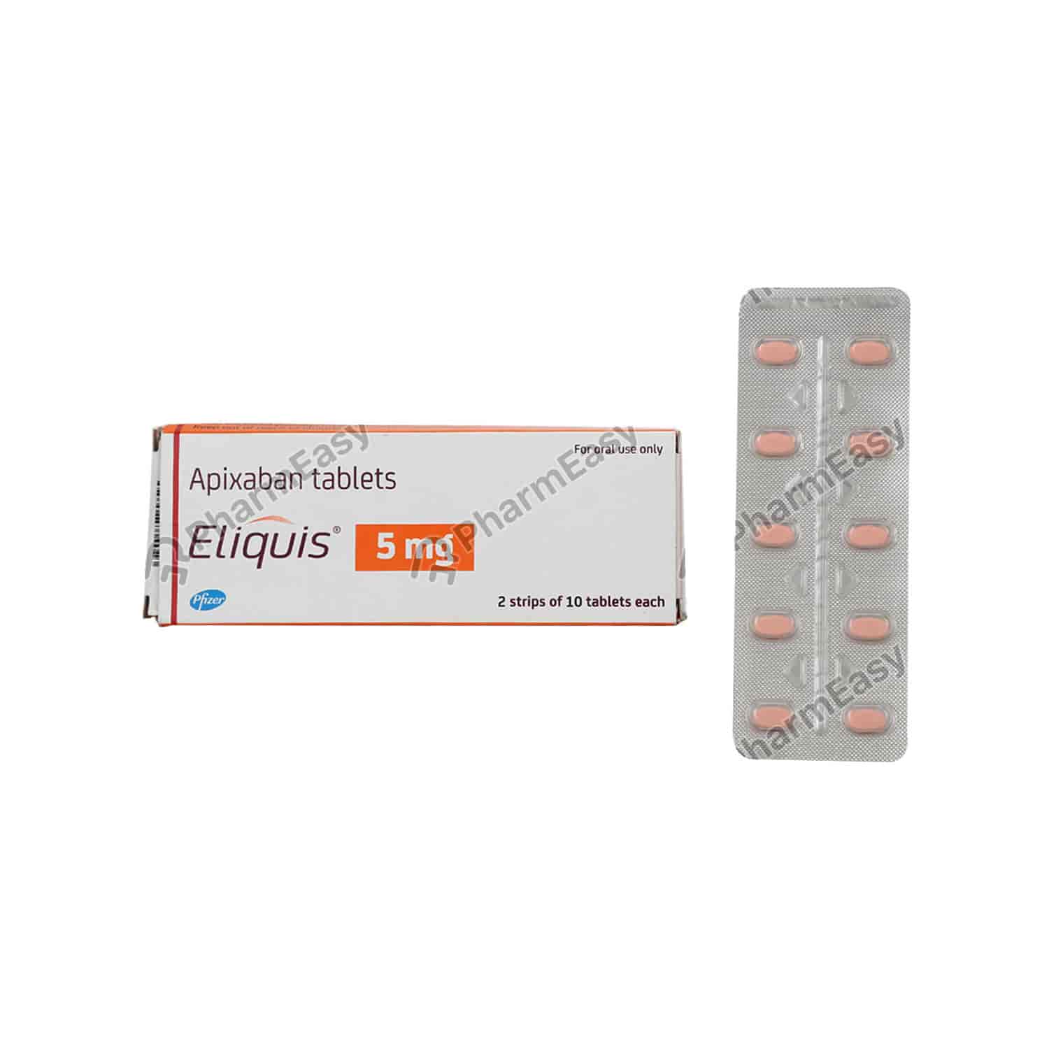 Buy Eliquis 5mg Tab 2*10'S Online at Flat 18 OFF* PharmEasy
