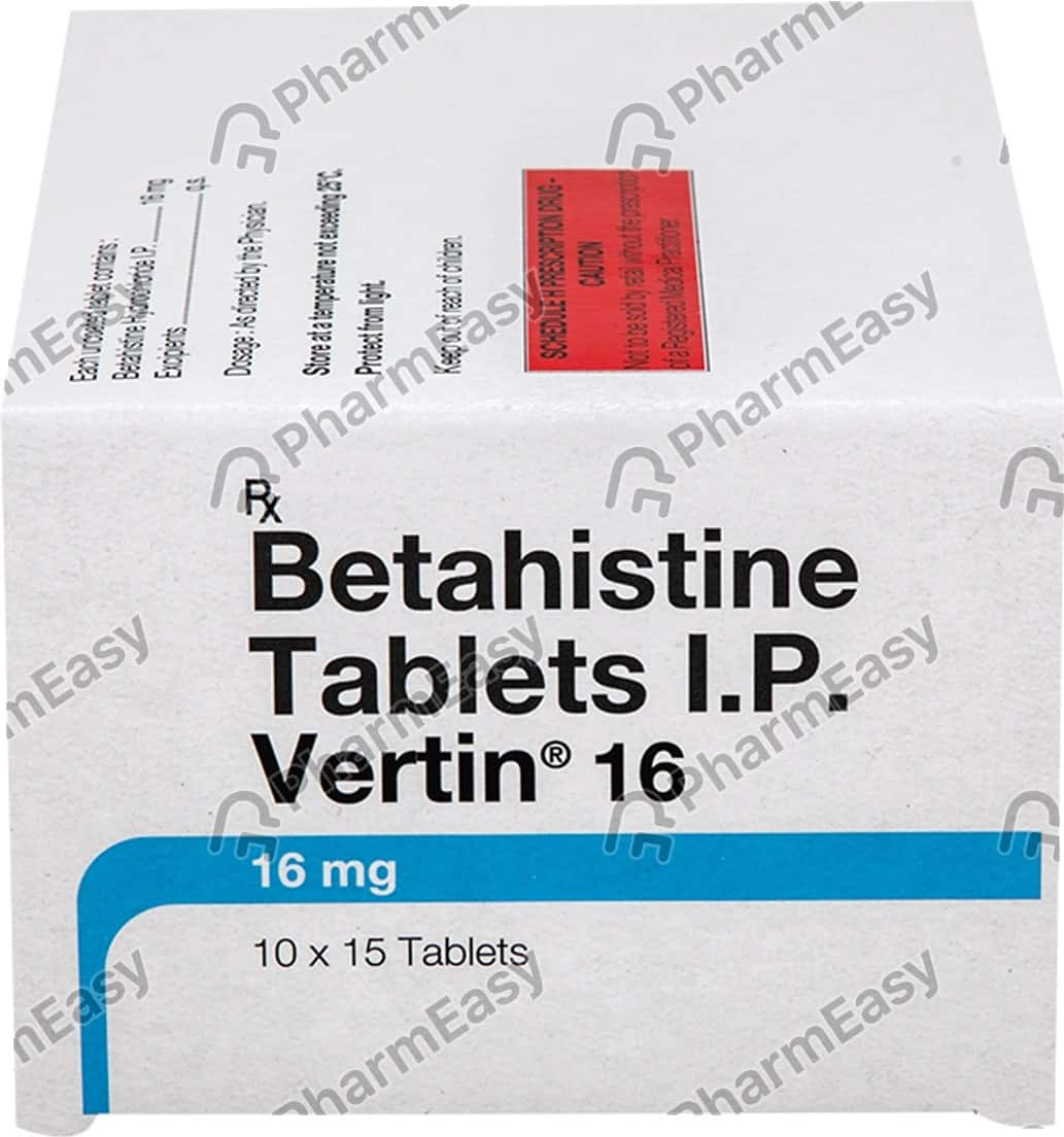 Vertin 16mg Strip Of 15 Tablets