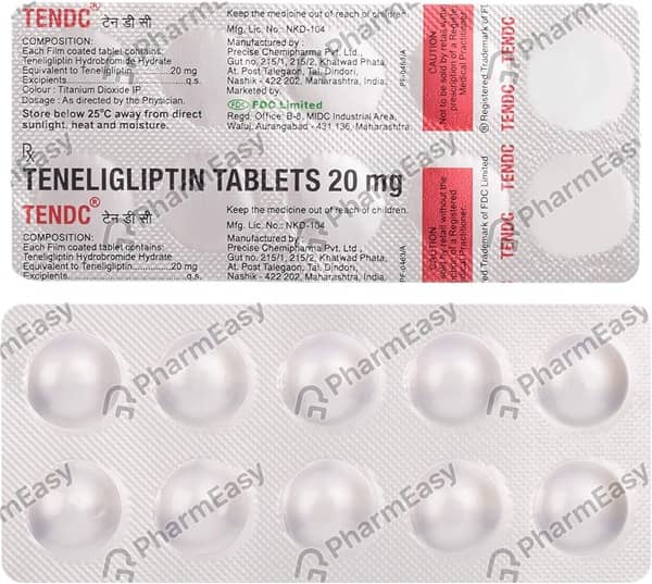 Tenroz 20mg Strip Of 10 Tablets