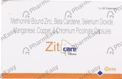 ZITCARE STRIP OF 30 CAPSULES