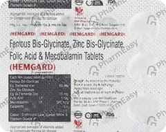HEMGARD STRIP OF 10 TABLETS