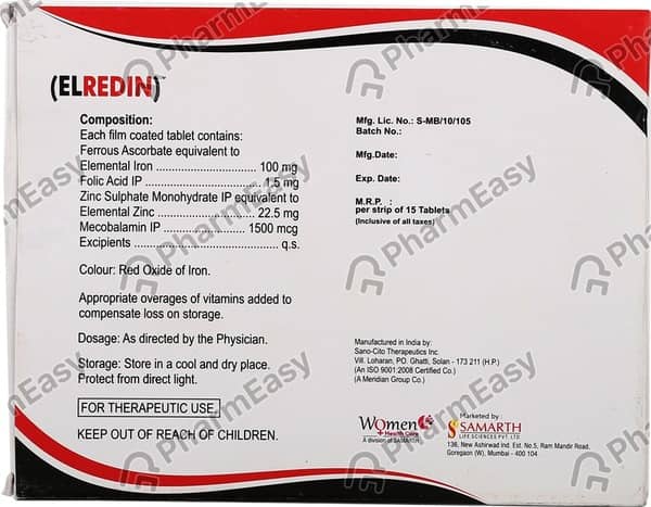Elredin Strip Of 15 Tablets