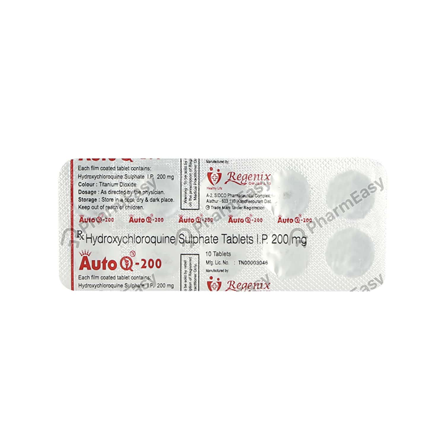 Auto Q 200 MG Tablet (10) Uses, Side Effects, Price, Dosage