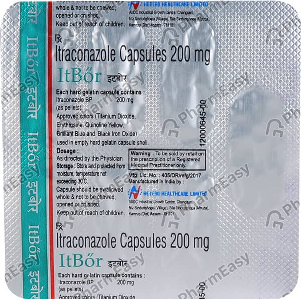 Itbor 200mg Strip Of 7 Capsules