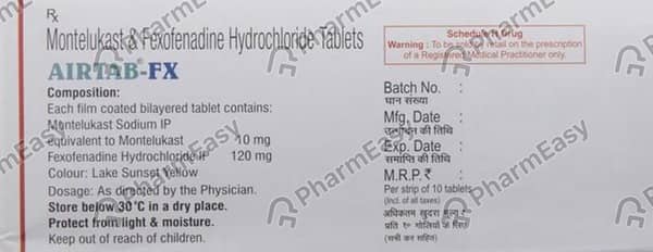 Airtab Fx Strip Of 10 Tablets