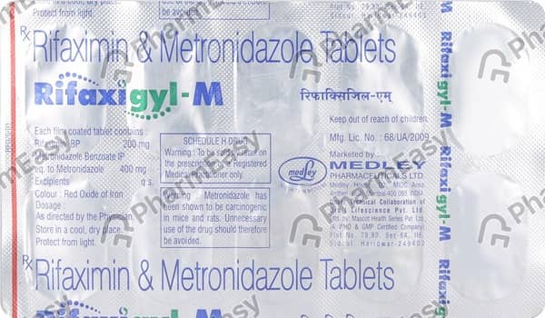 Rifaxigyl M Strip Of 10 Tablets