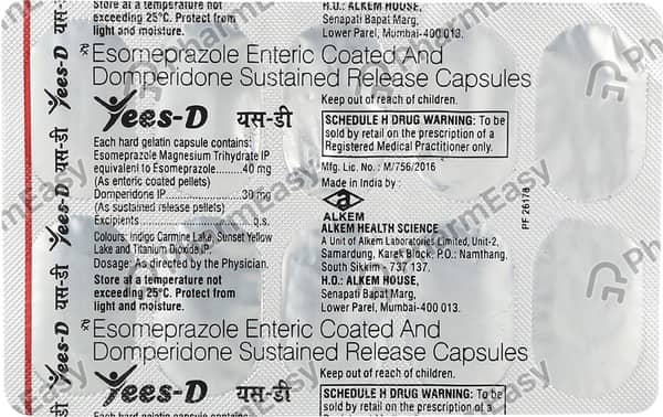 Yees D Strip Of 10 Capsules