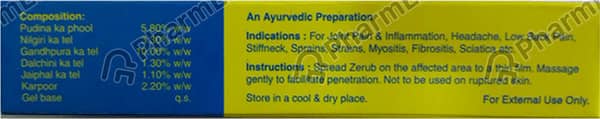 Zerub Pain Reliever 25Gm