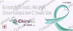 D CHIRO PLUS STRIP OF 10 CHEWABLE TABLETS