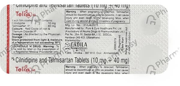 Teli Cl 40Mg Strip Of 10 Tablets