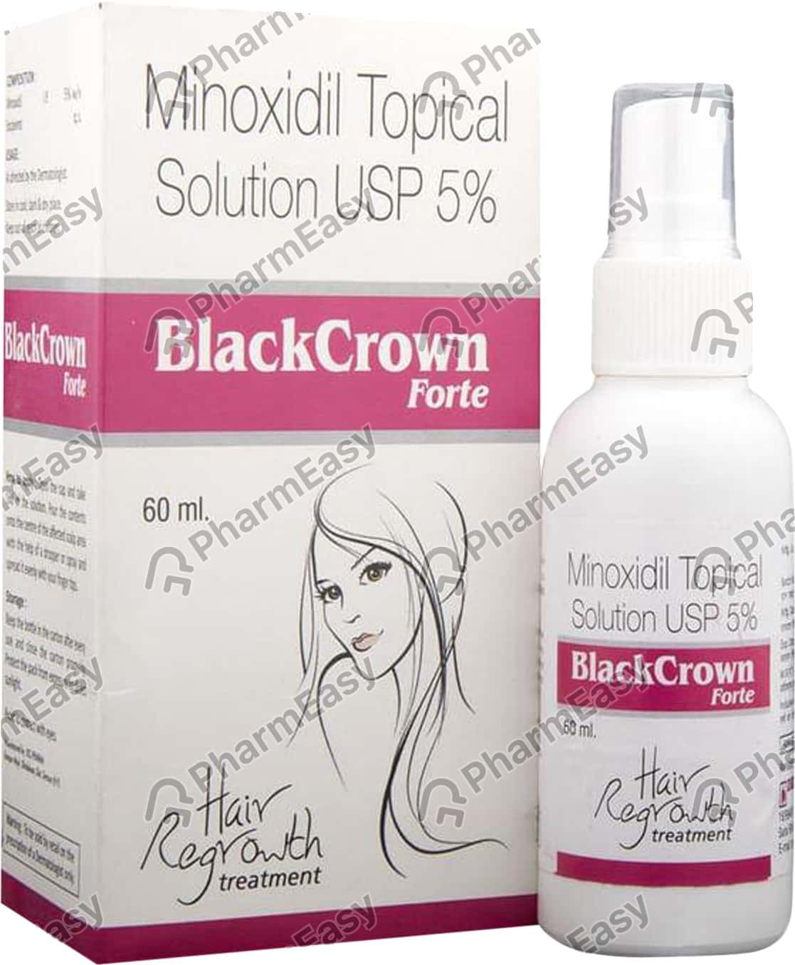 Blackcrown Forte 5 %W/V Skin Solution (60): Uses, Side Effects, Price ...