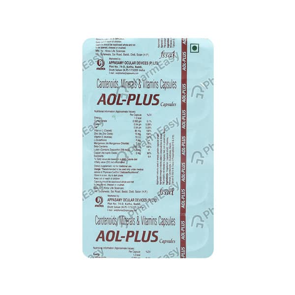 Aol Plus Strip Of 10 Capsules