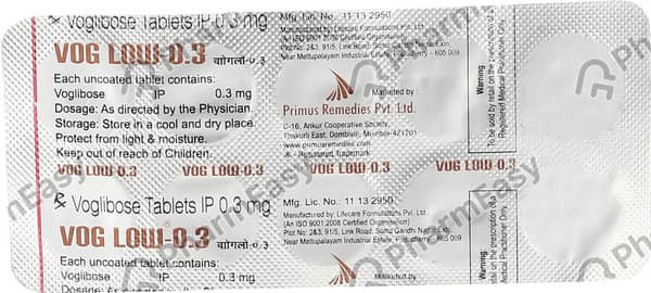 Voglow 0.3mg Strip Of 10 Tablets