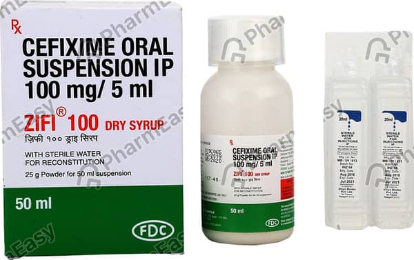 Zifi 100mg Bottle Of 50ml Dry Syrup