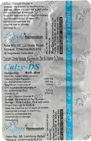 Calzy Ds Strip Of 10 Tablets