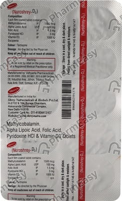 Nuroshrey D3 Strip Of 10 Tablets