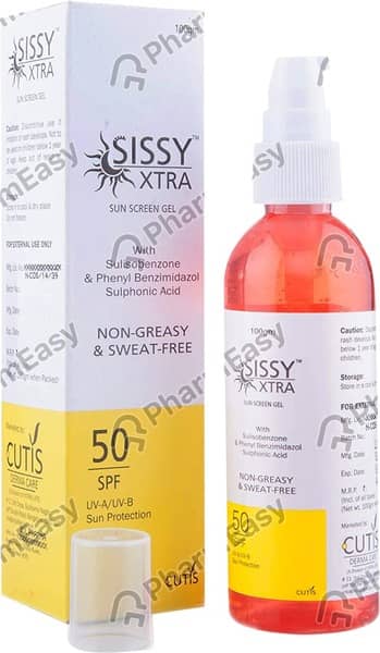 Sissy Xtra Spf50 Sunscreen Gel 100Gm