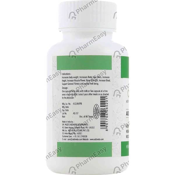 Add Growth - Height Weight Muscles 60 Capsules