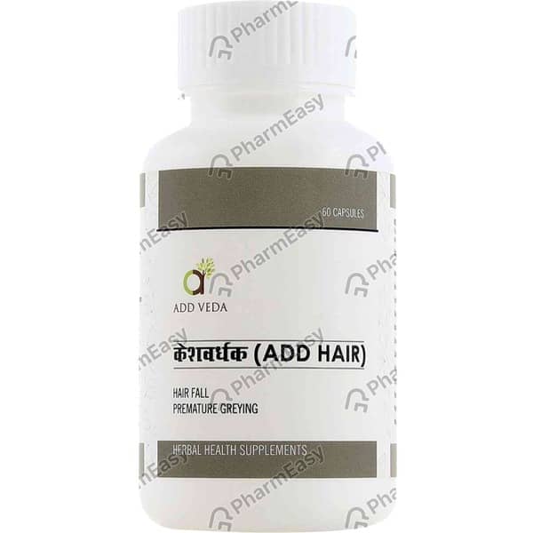 Add Hair - For Hairfall Pre Mature Greying 60 Capsules