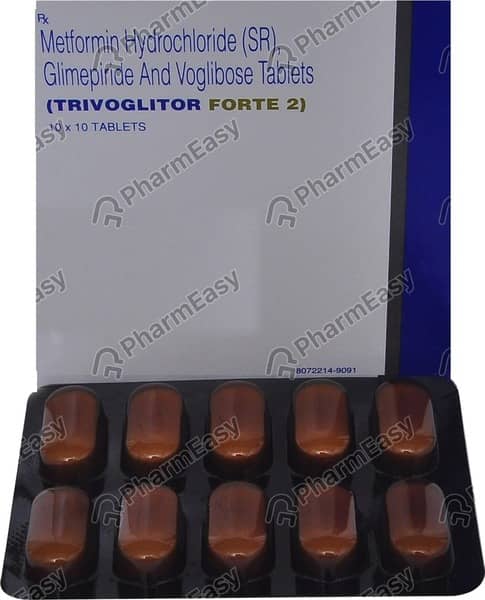 Trivoglitor Forte 2mg Strip Of 10 Tablets